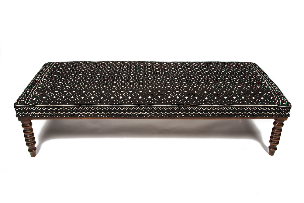 Bespoke Mudcloth Footstool