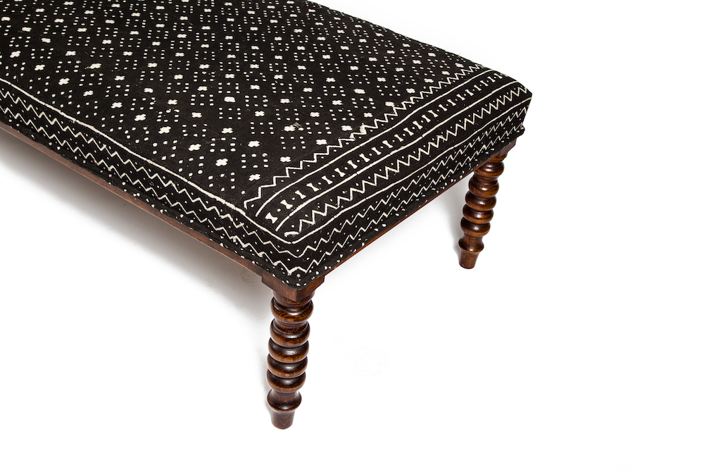 Bespoke Mudcloth Footstool