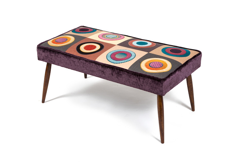 Bespoke Mulberry Designs Footstool