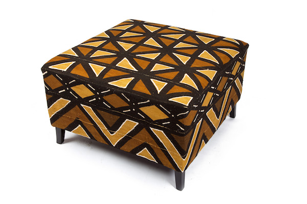Bespoke Mudcloth Footstool